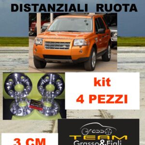 Kit 4 Distanziali Ruota For LAND ROVER FREELANDER 2 II 2006 -> 2015 3 cm spessore Wheel Spacer DF37
