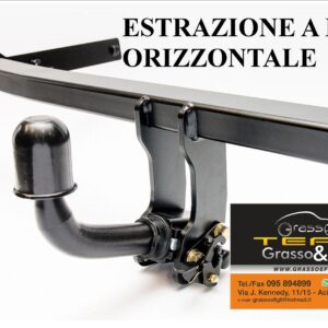 Gancio Traino Specifico Daihatsu Terios J200 dal 2006 al 2017 Omologato con cablaggio elettrico 7 Poli Semplice UMBRA RIMORCHI