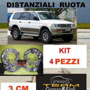 kit 4 Distanziali Ruota For MITSUBISHI PAJERO SPORT V20 K90 1996 > 2008 30 mm spessore DF3