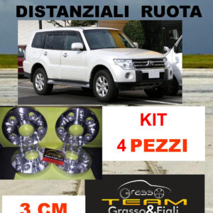 kit 4 Distanziali Ruota For MITSUBISHI PAJERO V80 V90 2006 -> 30 mm spessore Wheel Spacers DF13