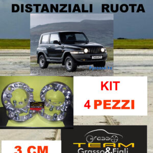 kit 4 Distanziali Ruota For SSANGYONG KORANDO KJ 1996 -> 2010 30 mm spessore Wheel Spacers DF3