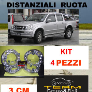 kit 4 Distanziali Ruota For ISUZU D-MAX 8DH 2002 -> 2011 30 mm spessore Wheel Spacers Dmax DF3