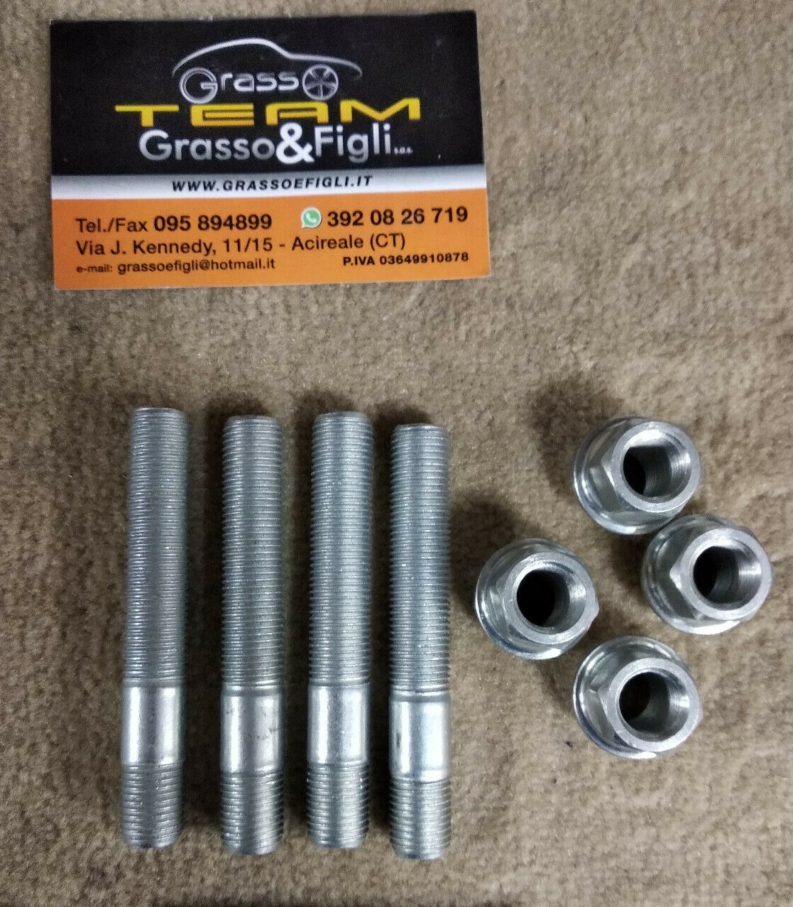 thumbnail interactive-video image 1 of 20-Pack M12x1.25 Silver Wheel Bolts For Alfa Romeo 147, 156, 166, Giulietta, GT - Italy 1 of 4