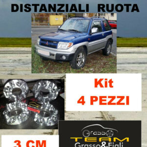kit 4 Distanziali Ruota For Mitsubishi Pajero Pinin 5x114,3 3 cm spessore Wheel Spacers DF19
