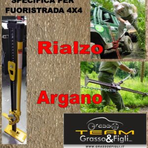 Binda sollevatrice / Argano a mano per Fuoristrada 4x4 120 cm (48") portata 3000 kg colore Giallo