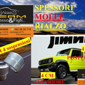 Kit 4 Spessori Molle SUZUKI JIMNY DAL 2018 > Completo Anteriore Posteriore Spessori Rialzo 4 cm FD23M FD23M