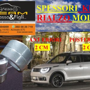 Kit 4 Spessori Molle SUZUKI IGNIS ALLGRIP 4WD 2016 > Completo Anteriore Posteriore Spessori Rialzo 2 cm AU24 AU24