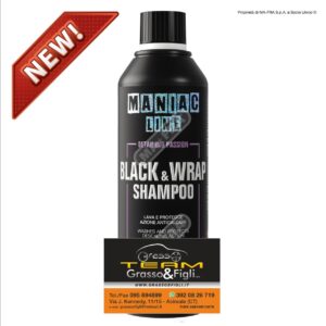New Maniac Line By Ma*Fra - Black & Warp Shampoo  - Lava e Protegge Azione Anticalcare - Mafra MF87