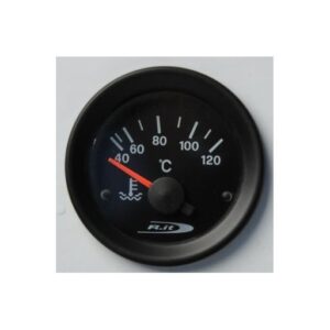 Strumento Road Italia Serie Nera Stradale /  Racing Manometro Indicatore temperatura Acqua Analogico INH12V120/S  diam.52mm