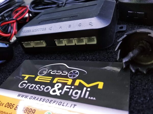 Kit 4 Sensori Parcheggio Posteriori con Buzzer a Volume Regolabile Colore Nero Verniciabili Universali - immagine 4