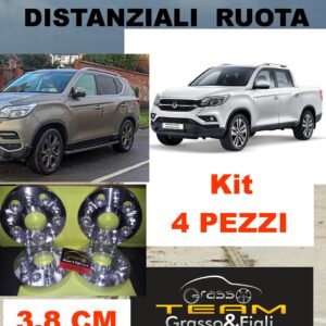 Kit 4 Distanziali Ruota For SsangYong Rexton Sports + PickUp 2017 > 5x130 x84 3,8cm 38mm DF18M