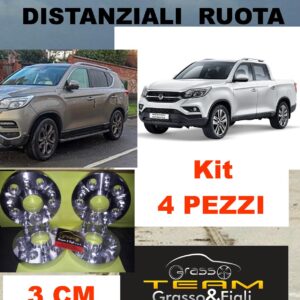 Kit 4 Distanziali Ruota For SsangYong Rexton Sports + PickUp 2017 > 30mm DF18