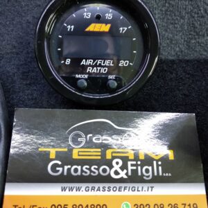 Strumento AEM Wideband /  Racing Manometro Indicatore Lettore Sonda Lambda AIR/FUEL Ratio Stechiometrico  diam.52mm 30-0300 - 300300