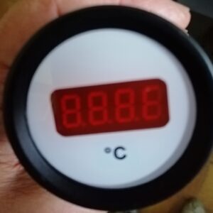 Strumento Road Italia Serie Nera Stradale /  Racing Manometro indicatore temperatura gas scarico EGT INH12V999 Digitale diam.52mm