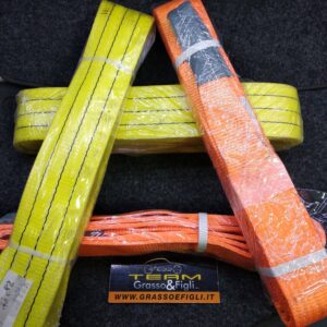 Nastro da Traino / Tirante 2 strati per Sollevamento " STROPS " 2 metri 3000kg / 6000kg a "U" colore Giallo Omologata CE