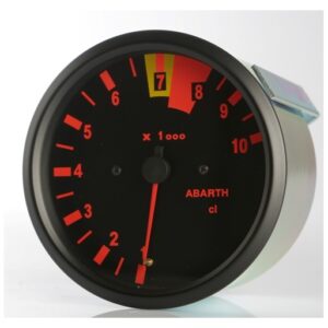 Strumento Road Italia Serie Abarth Delta / Racing Manometro indicatore Contagiri 10000 Rpm  Diametro 100mm BINC100/7.8