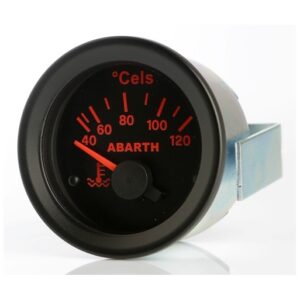 Strumento Road Italia Serie Abarth Delta / Racing Manometro indicatore Temperatura Acqua 40-120  Diametro 52mm NINH12V120