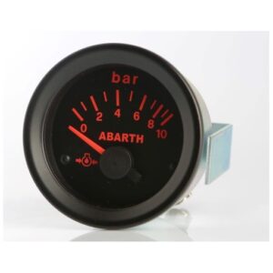 Strumento Road Italia Serie Abarth Delta / Racing Manometro indicatore Pressione Olio 0-10  Diametro 52mm NINE12V310 0-10