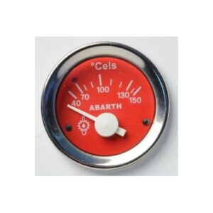 Strumento Road Italia Serie Abarth Storica 500 / Racing Manometro Quadrante Rosso Indicatore Temperatura Olio  Diametro 52mm  -    700151