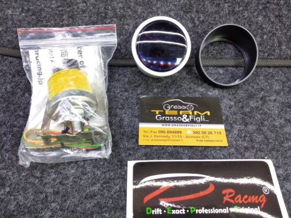 Strumento DEPO Racing Serie WS / Manometro indicatore Pressione Olio  + Bulbo 0 +10   Diametro 52mm  WSW5227B - immagine 6