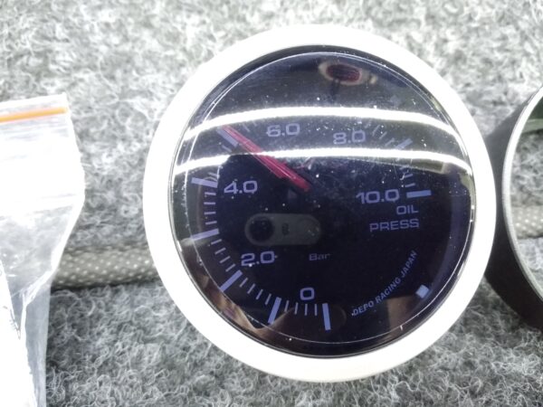 Strumento DEPO Racing Serie WS / Manometro indicatore Pressione Olio  + Bulbo 0 +10   Diametro 52mm  WSW5227B