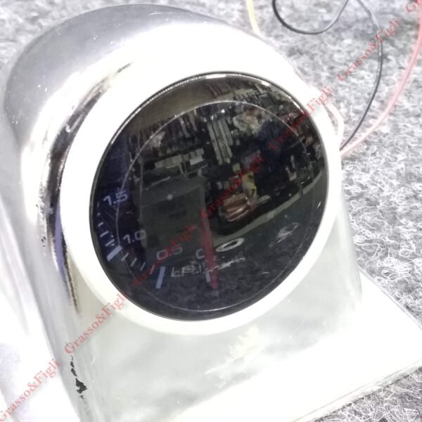 Strumento DePo Racing Manometro Pressione Turbo 0 + 4 - Serie WS Analogico Vetro Fumé -  illuminazione a LED bianco - Lancetta Rossa  WS-MW5201B-01-4 DA  0 A +4bar -WSMW5201B014 Rif. Wsmw5201B014 - immagine 2