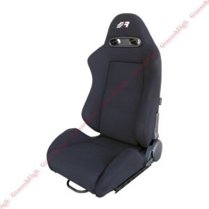 Sedile Sportivo Mod Lando Simoni Racing, Velluto Nero - predisposizione per cintura 4 punti Reclinabile (a sinistra) Guide Scorrevoli Comprese SRS/14