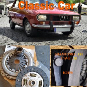 Kit Frizione Dacia Denem 1300 - 1981 > - Disco + Spingidisco + Cuscinetto " E.Sassone " Classic Vintage Car -- K0450