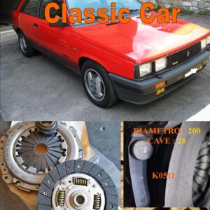 Kit Frizione Renault 11 R11 Turbo 1.4 + 1.7 1983 > 1988 - Disco + Spingidisco + Cuscinetto " E.Sassone " Classic Vintage Car -- K0511