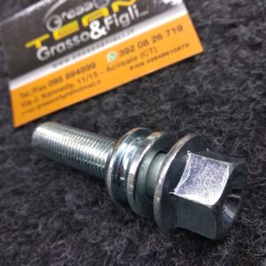 Bullone Ruota Specifico per Cerchi in Lega Porsche 14x1,50 Lunghezza filetto 45mm Sferico Rondella Mobile Chiave Testa 19 XB66P