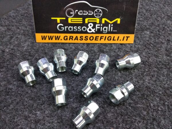 20 Dadi Ruota Conici Per Cerchi In Alluminio Ford - M12x1.5, Chiave 19mm, Modello SW19