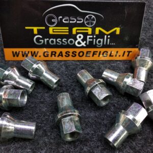 Set 10 Dadi Ruota con Prolungo ad invito M12x1,25 lunghezza prolunga 17,5mm diametro prolunga 15,7mm - XB22/17