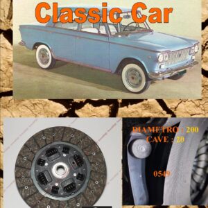 Disco Frizione Organico FIAT 1300 - 1500 diametro 200 cave 20 - NUOVA PRODUZIONE 100% MADE IN ITALY - 0549