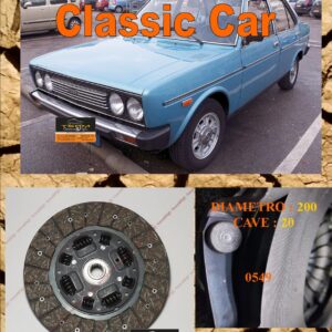 Disco Frizione Organico FIAT 131 1.3 1.4 1.6 Super Mirafiori TC + 1.4 4 speed diametro 200 cave 20 - NUOVA PRODUZIONE 100% MADE IN ITALY - 0549