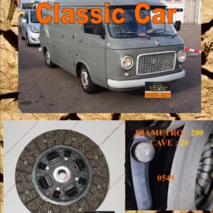 Disco Frizione Organico FIAT 238 Benzina dal 1968 al 1983 diametro 200 cave 20 - NUOVA PRODUZIONE 100% MADE IN ITALY - 0549