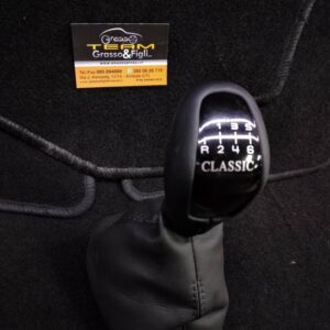 Pomello Leva Cambio Marce + Cuffia Specifico per Mercedes Classe C 4 porte W203 dal 2000 > 2007 Manuale a 6 Velocità Gear Shift Knob + Cuffietta colore Grigio 6930062