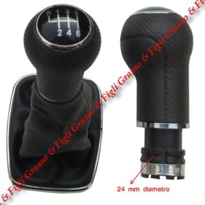 Pomello e Cuffia Leva Cambio Marce Specifico per VW Volkswagen Bora   dal 1998 >  Manuale a 6 Velocità Gear Shift Knob  6930050