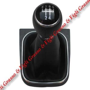 Pomello e Cuffia Leva Cambio Marce Specifico per VW Volkswagen  Jetta   dal 2005 >2014   Manuale a 5 Velocità Gear Shift Knob  6930051
