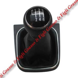 Pomello e Cuffia Leva Cambio Marce Specifico per VW Volkswagen  Eos   dal 2006 >2011   Manuale a 6 Velocità Gear Shift Knob  6930052