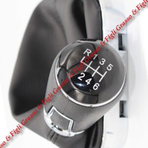 Pomello e Cuffia Leva Cambio Marce Specifico per Volkswagen Vw Polo  6R 6C dal 2014 > 2017 Manuale a 6 Velocità Gear Shift Knob  6930058