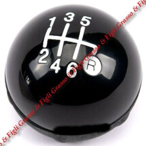 Pomello Leva Cambio Marce Specifico per Fiat 500 Nero dal 2007 > 2015 e dal 2015 > Manuale a 6 Velocità Gear Shift Knob 6930524
