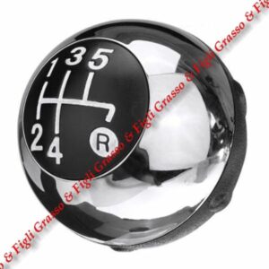 Pomello Leva Cambio Marce Specifico per Fiat 500 Cromato dal 2007 > 2015 e dal 2015 > Manuale a 5 Velocità Gear Shift Knob 6930525