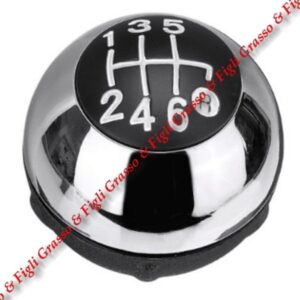 Pomello Leva Cambio Marce Specifico per Fiat 500 Cromato dal 2007 > 2015 e dal 2015 > Manuale a 6 Velocità Gear Shift Knob 6930526