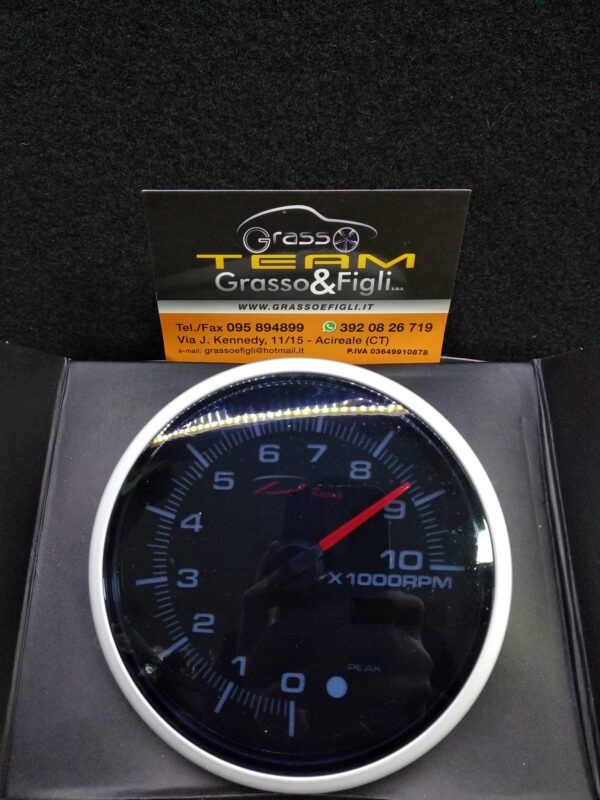Strumento DEPO Serie Contagiri Elettronico / Racing Manometro Quadrante Nero Indicatore Contagiri Motore RPM 0-10000 Diametro 95mm -  PK-NWA9593B