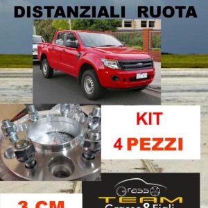 kit 4 Distanziali Ruota CON CENTRAGGIO MOZZO For FORD RANGER 2011 -> 2015 30 mm 3 cm spessore Wheel Spacers DF29