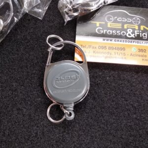 PORTACHIAVI RETRATTILE A MOLLA per Chiave Antifurto Block System (starblock defender blockshaft) per Auto Moto e Scooter ORIGINALE