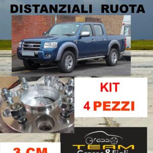 kit 4 Distanziali Ruota CON CENTRAGGIO MOZZO For FORD RANGER 2006 -> 2009 30 mm 3 cm spessore Wheel Spacers DF29