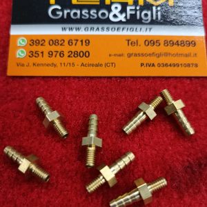 Adattatore Innesto Rapido per Tubazione Manometri Pressione Turbo / Wastegate con Filettatura e Raccordo Tubo - Filettatura M4 Innesto Diametro 5 / M4/4