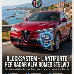 Antifurto Block System Blindatura Corazzata per Protezione Radar Alfa Romeo Stelvio Blocksystem Radar01